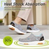 image:imageOrthoComfoot Womens Orthopedic SlipOn Loafers Walking Shoes Comfortable Plantar Fasciitis Loafers with Arch Support for Flat Feet Casual Orthotic Shoes for Foot and Heel Pain ReliefW3grey Blue