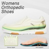 image:imageOrthoComfoot Womens Orthopedic SlipOn Loafers Walking Shoes Comfortable Plantar Fasciitis Loafers with Arch Support for Flat Feet Casual Orthotic Shoes for Foot and Heel Pain ReliefW2beige