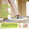 image:imageOrthoComfoot Womens Orthopedic SlipOn Loafers Walking Shoes Comfortable Plantar Fasciitis Loafers with Arch Support for Flat Feet Casual Orthotic Shoes for Foot and Heel Pain ReliefW3grey Blue