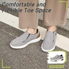image:imageOrthoComfoot Womens Orthopedic SlipOn Loafers Walking Shoes Comfortable Plantar Fasciitis Loafers with Arch Support for Flat Feet Casual Orthotic Shoes for Foot and Heel Pain ReliefW7greyBrown
