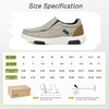 image:imageOrthoComfoot Womens Orthopedic SlipOn Loafers Walking Shoes Comfortable Plantar Fasciitis Loafers with Arch Support for Flat Feet Casual Orthotic Shoes for Foot and Heel Pain ReliefW7greyBrown