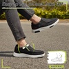 image:imageOrthoComfoot Womens Orthopedic SlipOn Loafers Walking Shoes Comfortable Plantar Fasciitis Loafers with Arch Support for Flat Feet Casual Orthotic Shoes for Foot and Heel Pain ReliefW8black