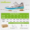image:imageOrthoComfoot Womens Orthopedic Walking Shoes with Arch Support Comfortable Fashion Sneakers for Plantar Fasciitis Casual Orthotic Sneakers for Heel and Foot Pain ReliefW3greyWhite