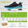 image:imageOrthoComfoot Womens Orthopedic Walking Shoes with Arch Support Comfortable Fashion Sneakers for Plantar Fasciitis Casual Orthotic Sneakers for Heel and Foot Pain ReliefW1black