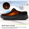 image:imageOrthoComfoot Womens Orthopedic Wide Winter Slippers for Diabetic Comfortable Arch Support Flat Feet Plantar Fasciitis Leather Dress Shoes Cushion Casual Warm Orthotic Foot Heel Pain Walking ShoesK1black