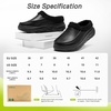 image:imageOrthoComfoot Womens Orthopedic Wide Winter Slippers for Diabetic Comfortable Arch Support Flat Feet Plantar Fasciitis Leather Dress Shoes Cushion Casual Warm Orthotic Foot Heel Pain Walking ShoesK1black