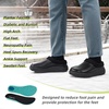 image:imageOrthoComfoot Womens Orthopedic Wide Winter Slippers for Diabetic Comfortable Arch Support Flat Feet Plantar Fasciitis Leather Dress Shoes Cushion Casual Warm Orthotic Foot Heel Pain Walking ShoesK1black
