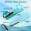 image:imageOrthoComfoot Womens Wide Plantar Fasciitis Inserts Breathable Comfort Arch Support Insoles for Diabetes amp Flat Feet 240LBS HeavyDuty Adjustable TPU Work Boot Orthotic Insoles Size 9 WomenBlack