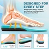 image:imageOrthoComfoot Womens Wide Plantar Fasciitis Inserts Breathable Comfort Arch Support Insoles for Diabetes amp Flat Feet 240LBS HeavyDuty Adjustable TPU Work Boot Orthotic Insoles Size 9 WomenBlack
