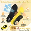 image:imageOrthoComfoot Work Boot Insoles for Men Standing AllDay 240LBS Heavy Duty High Arch Support Inserts Pain Relief for Plantar Fasciitis Anti Fatigue Orthopedic No Trimming Need SolesSize 12 MenW1yellow