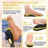image:imageOrthoComfoot Work Boot Insoles for Men Standing AllDay 240LBS Heavy Duty High Arch Support Inserts Pain Relief for Plantar Fasciitis Anti Fatigue Orthopedic No Trimming Need SolesSize 12 MenW1yellow