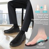 image:imageOrthopedic Business Leather Dress Shoes Comfortable Arch Support Plantar Fasciitis Formal Tuxedo Oxford for Mens Casual Modern Classic Wingtip Slip On Loafers for Foot and Heel Pain ReliefW1black