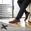 image:imageOrthopedic Business Leather Dress Shoes Comfortable Arch Support Plantar Fasciitis Formal Tuxedo Oxford for Mens Casual Modern Classic Wingtip Slip On Loafers for Foot and Heel Pain ReliefW2dark Brown