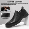 image:imageOrthopedic Business Leather Dress Shoes Comfortable Arch Support Plantar Fasciitis Formal Tuxedo Oxford for Mens Casual Modern Classic Wingtip Slip On Loafers for Foot and Heel Pain ReliefW1black