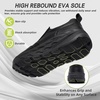 image:imageOrthopedic Diabetic Leather Dress Shoes Wide Toe Box Comfortable Arch Support Plantar Fasciitis Oxford for Mens Orthotics Hammer Toes Flat Feet Casual Slip On Loafers for Foot and Heel Pain ReliefK1black