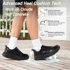 image:imageOrthopedic Diabetic Leather Dress Shoes Wide Toe Box Comfortable Arch Support Plantar Fasciitis Oxford for Mens Orthotics Hammer Toes Flat Feet Casual Slip On Loafers for Foot and Heel Pain ReliefK1black