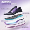 image:imageOrthopedic Road Running Shoes for Womens Comfortable Casual Arch Support Plantar Fasciitis Flat Feet Tennis Walking Shoes Orthotic Supportive Athletic Sports Sneakers for Foot Heel Pain ReliefW4dark Purple