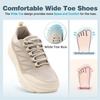 image:imageOrthopedic Shoes for Men Diabetic Wide Comfortable Casual Arch Support Plantar Fasciitis Fashion Sneakers Work Tennis Orthotic High Arch Swollen Feet Walking Shoes for Foot Heel PainK2beige