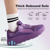 image:imageWomens Orthopedic Diabetic Walking Shoes Wide Toe Box Comfortable Casual Arch Support Plantar Fasciitis Orthotic Sneakers High Arch Swollen Work Tennis Sports Shoes for Foot and Heel Pain ReliefK2purple