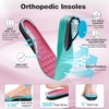 image:imageWomens Orthopedic Diabetic Walking Shoes Wide Toe Box Comfortable Casual Arch Support Plantar Fasciitis Orthotic Sneakers High Arch Swollen Work Tennis Sports Shoes for Foot and Heel Pain ReliefK1black
