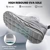 image:imageWomens Orthopedic Diabetic Wide Running Shoes Comfortable Breathable Arch Support Plantar Fasciitis Sport Sneakers Casual High Arch Orthotic Work Tennis Walking Shoes for Foot and Heel Pain ReliefK4grey
