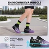 image:imageWomens Orthopedic Diabetic Wide Running Shoes Comfortable Breathable Arch Support Plantar Fasciitis Sport Sneakers Casual High Arch Orthotic Work Tennis Walking Shoes for Foot and Heel Pain ReliefK3black Purple