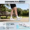 image:imageWomens Orthopedic Diabetic Wide Running Shoes Comfortable Breathable Arch Support Plantar Fasciitis Sport Sneakers Casual High Arch Orthotic Work Tennis Walking Shoes for Foot and Heel Pain ReliefK2white