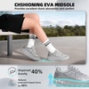 image:imageWomens Orthopedic Diabetic Wide Running Shoes Comfortable Breathable Arch Support Plantar Fasciitis Sport Sneakers Casual High Arch Orthotic Work Tennis Walking Shoes for Foot and Heel Pain ReliefK4grey