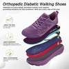 image:imageWomens Orthopedic Diabetic Wide Running Shoes Comfortable Casual Arch Support Plantar Fasciitis Orthotic Sneakers High Arch Swollen Work Tennis Sports Shoes for Foot and Heel Pain ReliefK3purple