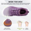 image:imageWomens Orthopedic Diabetic Wide Running Shoes Comfortable Casual Arch Support Plantar Fasciitis Orthotic Sneakers High Arch Swollen Work Tennis Sports Shoes for Foot and Heel Pain ReliefK3purple