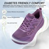 image:imageWomens Orthopedic Diabetic Wide Running Shoes Comfortable Casual Arch Support Plantar Fasciitis Orthotic Sneakers High Arch Swollen Work Tennis Sports Shoes for Foot and Heel Pain ReliefK3purple