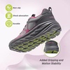image:imageWomens Orthopedic Diabetic Wide Running Shoes Comfortable Casual Arch Support Plantar Fasciitis Orthotic Sneakers High Arch Swollen Work Tennis Sports Shoes for Foot and Heel Pain ReliefK2rose Red Gray