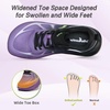 image:imageWomens Orthopedic Diabetic Wide Running Shoes Comfortable Casual Arch Support Plantar Fasciitis Sports Sneakers High Arch Orthotic Work Tennis Walking Shoes for Foot and Heel Pain ReliefK3black Purple