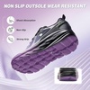 image:imageWomens Orthopedic Diabetic Wide Running Shoes Comfortable Casual Arch Support Plantar Fasciitis Sports Sneakers High Arch Orthotic Work Tennis Walking Shoes for Foot and Heel Pain ReliefK3black Purple