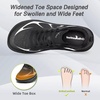 image:imageWomens Orthopedic Diabetic Wide Running Shoes Comfortable Casual Arch Support Plantar Fasciitis Sports Sneakers High Arch Orthotic Work Tennis Walking Shoes for Foot and Heel Pain ReliefK1black