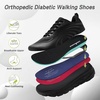 image:imageWomens Orthopedic Diabetic Wide Running Shoes Comfortable Casual Arch Support Plantar Fasciitis Sports Sneakers Orthotic Swollen Feet Work Tennis Walking Shoes for Ankle and Heel Pain ReliefK1black