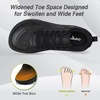 image:imageWomens Orthopedic Diabetic Wide Running Shoes Comfortable Casual Arch Support Plantar Fasciitis Sports Sneakers Orthotic Swollen Feet Work Tennis Walking Shoes for Ankle and Heel Pain ReliefK1black