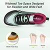 image:imageWomens Orthopedic Diabetic Wide Running Shoes Comfortable Casual Arch Support Plantar Fasciitis Sports Sneakers Orthotic Swollen Feet Work Tennis Walking Shoes for Ankle and Heel Pain ReliefK3black Grey Blue