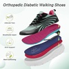 image:imageWomens Orthopedic Diabetic Wide Running Shoes Comfortable Casual Arch Support Plantar Fasciitis Sports Sneakers Orthotic Swollen Feet Work Tennis Walking Shoes for Ankle and Heel Pain ReliefK3black Grey Blue