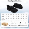 image:imageWomens Orthopedic Diabetic Wide Walking Shoes Comfortable Arch Support Plantar Fasciitis Orthotic Slip On Loafers Casual Hammer Toes Flat Feet Bunions Adjustable Shoes for Foot Heel and Pain ReliefK1black