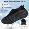 image:imageWomens Orthopedic Diabetic Wide Walking Shoes Comfortable Arch Support Plantar Fasciitis Orthotic Slip On Loafers Casual Hammer Toes Flat Feet Bunions Adjustable Shoes for Foot Heel and Pain ReliefK1black
