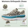 image:imageWomens Orthopedic Fashion Sneakers with Arch Support Comfortable Cushion Flat Feet Shoes for Plantar Fasciitis Orthotic Supportive Casual Thick Sole Sneakers for Ankle and Foot Pain ReliefW7leoperd