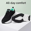 image:imageWomens Orthopedic Fashion Sneakers with Arch Support Comfortable Cushion Flat Feet Shoes for Plantar Fasciitis Orthotic Supportive Casual Thick Sole Sneakers for Ankle and Foot Pain ReliefW5black Mint