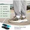 image:imageWomens Orthopedic Fashion Sneakers with Arch Support Comfortable Cushion Flat Feet Shoes for Plantar Fasciitis Orthotic Supportive Casual Thick Sole Sneakers for Ankle and Foot Pain ReliefW7leoperd