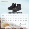 image:imageWomens Orthopedic Mid Trekking Hiking Boots Comfortable Plantar Fasciitis Ankle Support Workout Walking Running Shoes Orthotic Work Sport Waterproof Trail Sneakers for Feet and Heel Pain ReliefW1black