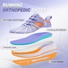 image:imageWomens Orthopedic Road Running Shoes Comfortable Arch Support Plantar Fasciitis Orthotic Athletic Sports Sneakers Casual Flat Feet High Arch Tennis Work Walking Shoes for Foot Heel and Pain ReliefW3purple