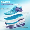 image:imageWomens Orthopedic Road Running Shoes Comfortable Arch Support Plantar Fasciitis Orthotic Athletic Sports Sneakers Casual Flat Feet High Arch Tennis Work Walking Shoes for Foot Heel and Pain ReliefW2blue