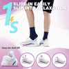 image:imageWomens Orthopedic Road Running Shoes Comfortable Arch Support Plantar Fasciitis Orthotic Slip OnOff Sports Sneakers Casual Standing Flat Feet Tennis Walking Shoes for Foot Heel and Pain ReliefW1white