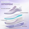 image:imageWomens Orthopedic Road Running Shoes Comfortable Arch Support Plantar Fasciitis Orthotic Sports Exercise Fashion Sneakers Casual Flat Feet Tennis Work Walking Shoes for Foot and Heel PainW3light Purple