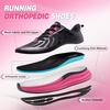 image:imageWomens Orthopedic Road Running Shoes Comfortable Arch Support Plantar Fasciitis Orthotic Sports Exercise Fashion Sneakers Casual Flat Feet Tennis Work Walking Shoes for Foot and Heel PainW1black